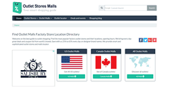 Desktop Screenshot of outletstoresmalls.com