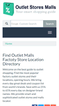 Mobile Screenshot of outletstoresmalls.com