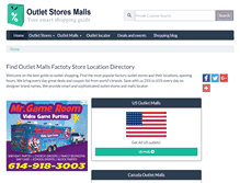 Tablet Screenshot of outletstoresmalls.com